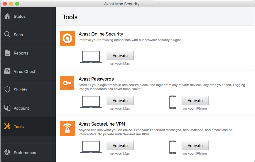avast secure for mac